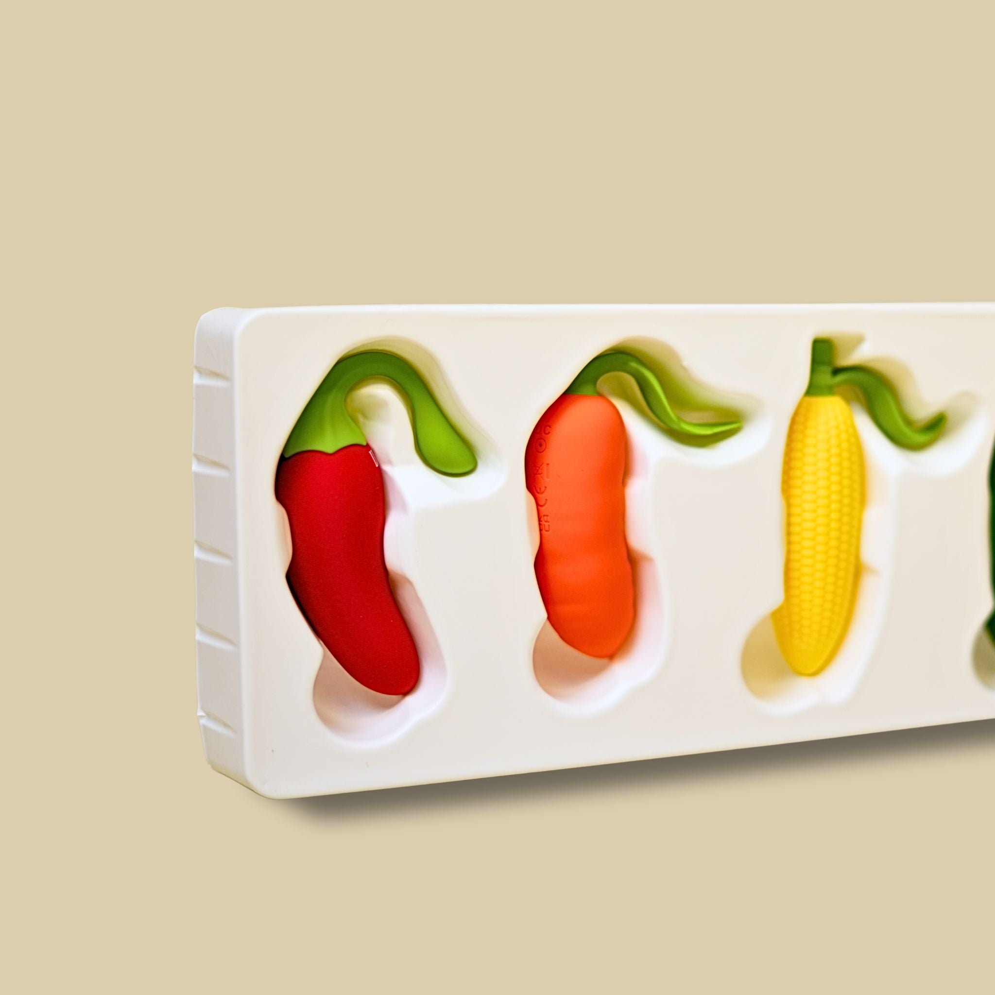 Naughty Veggies™ – 5-Piece App & Remote Control Vibrator Set (Waterproof, Rechargeable)