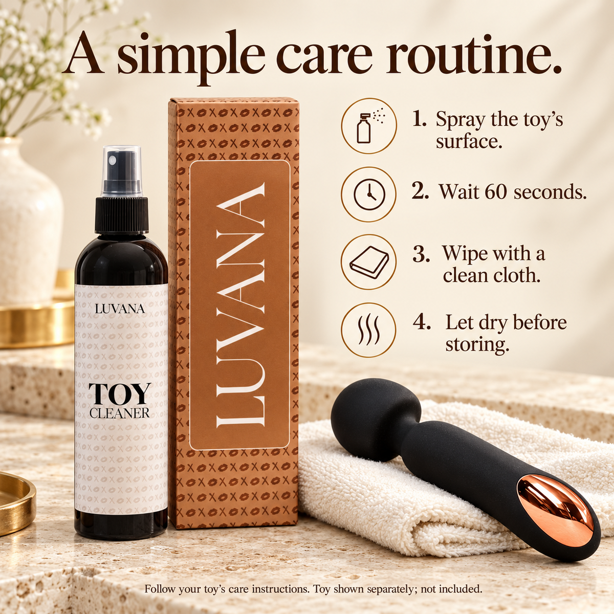 Luvana Toy Cleaner – pH-Balanced, Fragrance-Free Toy Cleaner Spray