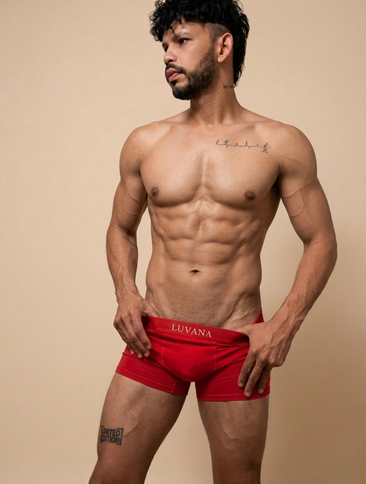 Luvana Men’s Boxer Briefs 3-Pack – Premium Cotton Comfort Underwear for Men