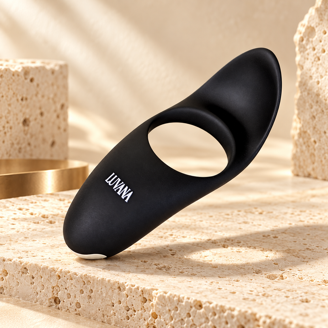 Black Stalion Vibrating Cock Ring | Couples Stimulation, Rechargeable, Quiet