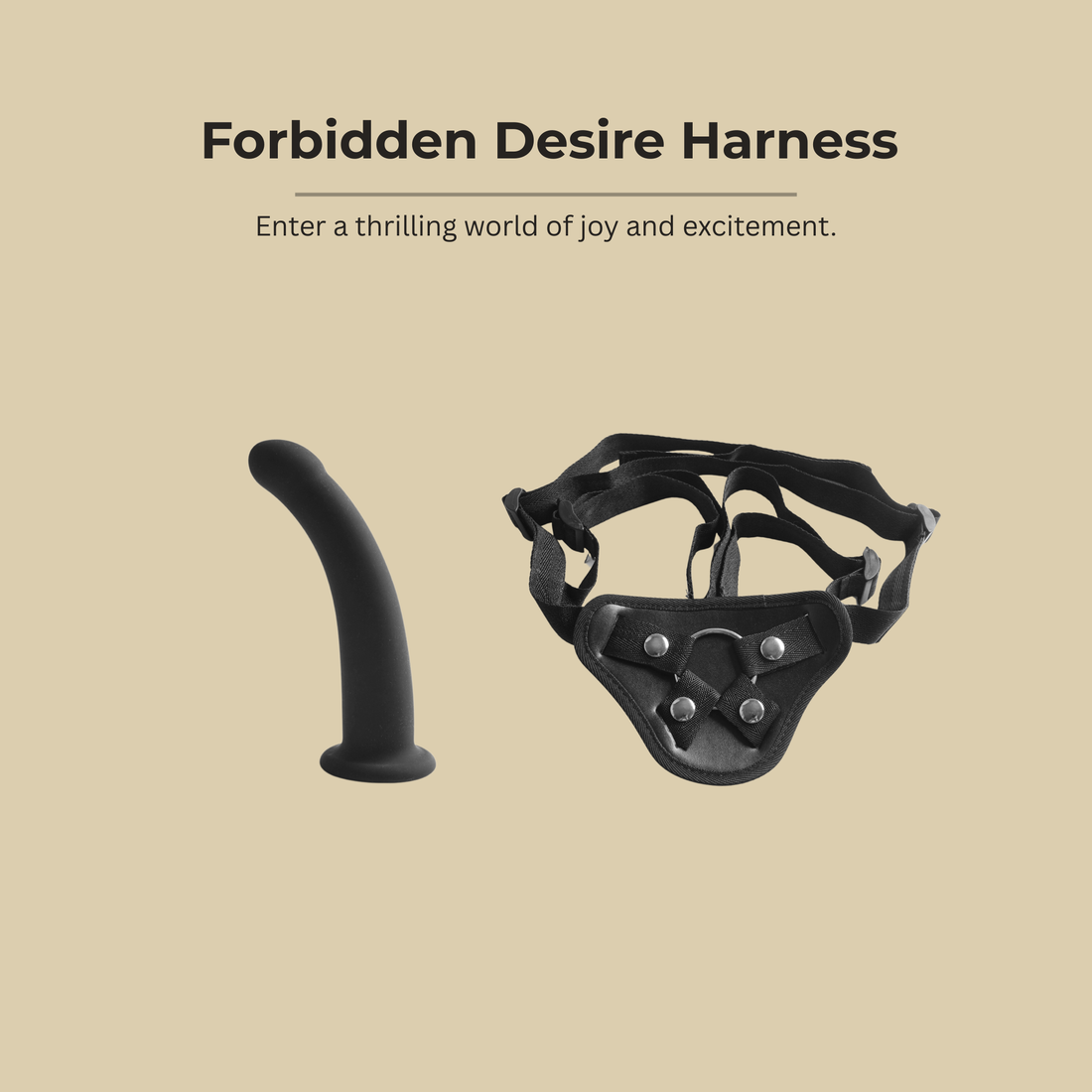 Forbidden Desire Harness™️ – Adjustable Strap-On Harness Set