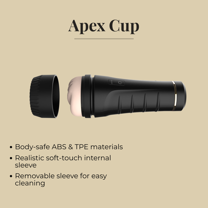 Apex Cup™ Premium Vibrating Stroker