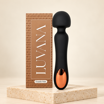 Èxtasis Noir Wand Massager | Powerful Deep Rumbly Waterproof Wand