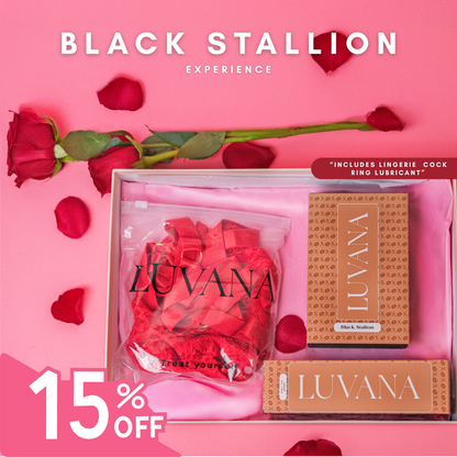 Black Stallion Experience – Valentine’s Couples Bundle (Cock Ring + Lingerie + Lubricant) | 15% Off