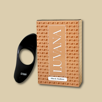 Black Stalion Vibrating Cock Ring | Couples Stimulation, Rechargeable, Quiet