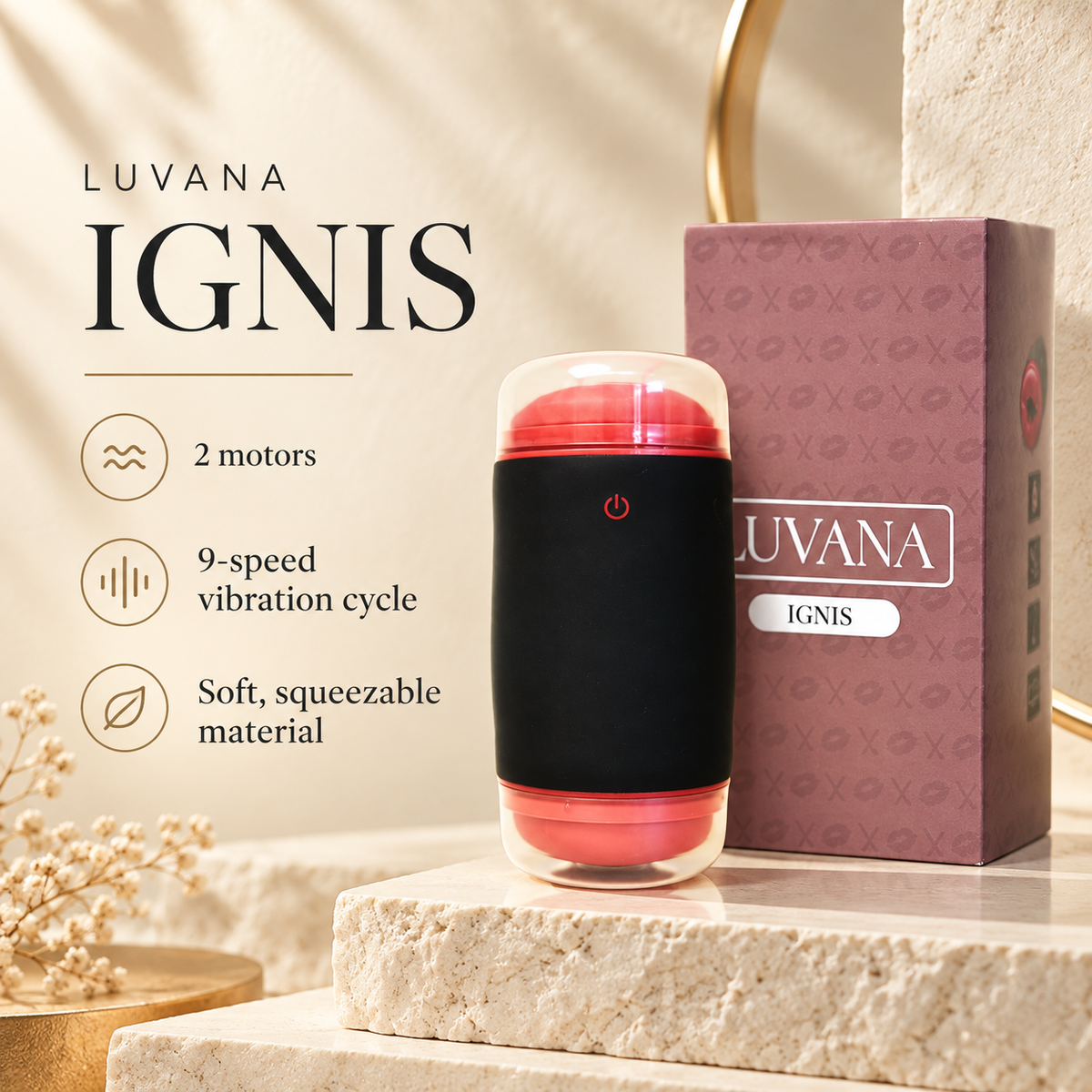 IGNIS Interactive Pressure-Control Device – Dual Motor Vibration Technology