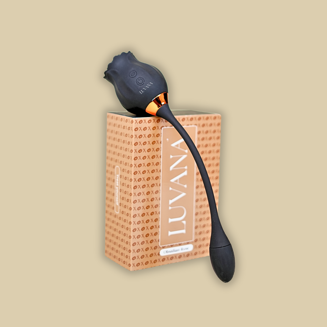 Obsidian Rose Sucking Vibrator with Insertable Bullet | Dual Stimulation