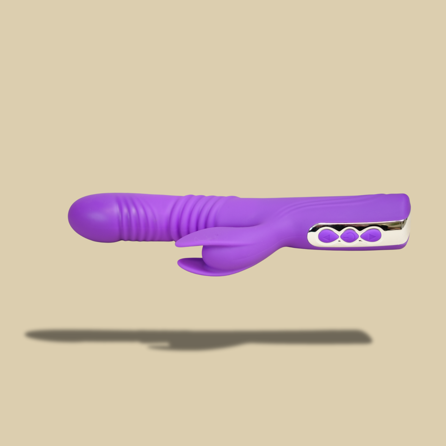 Luvana Thrust Bunny – Thrusting Rabbit Vibrator with Clitoral Stimulation (Purple)