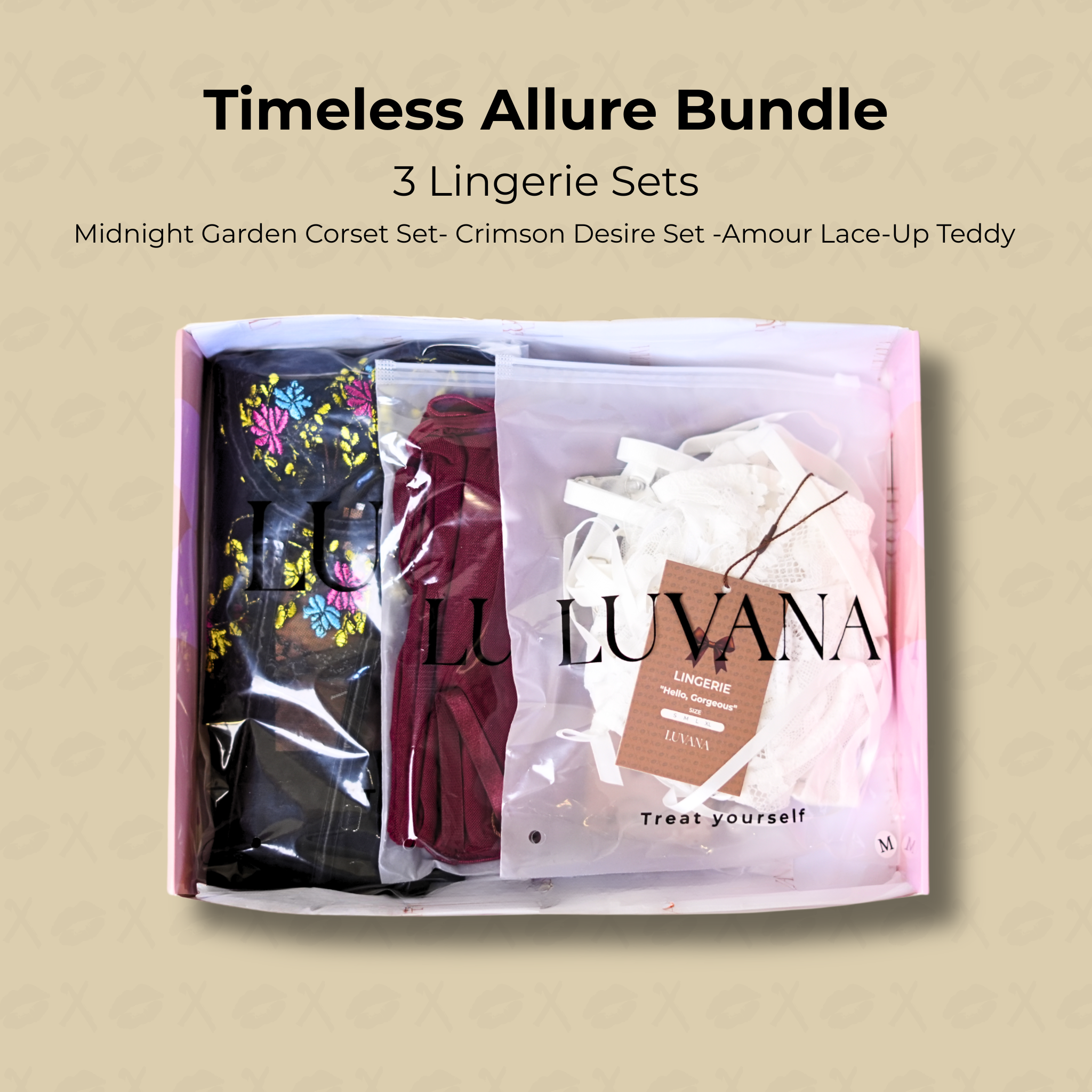 Timeless Allure Lingerie Bundle – 3 Stunning Looks in One
