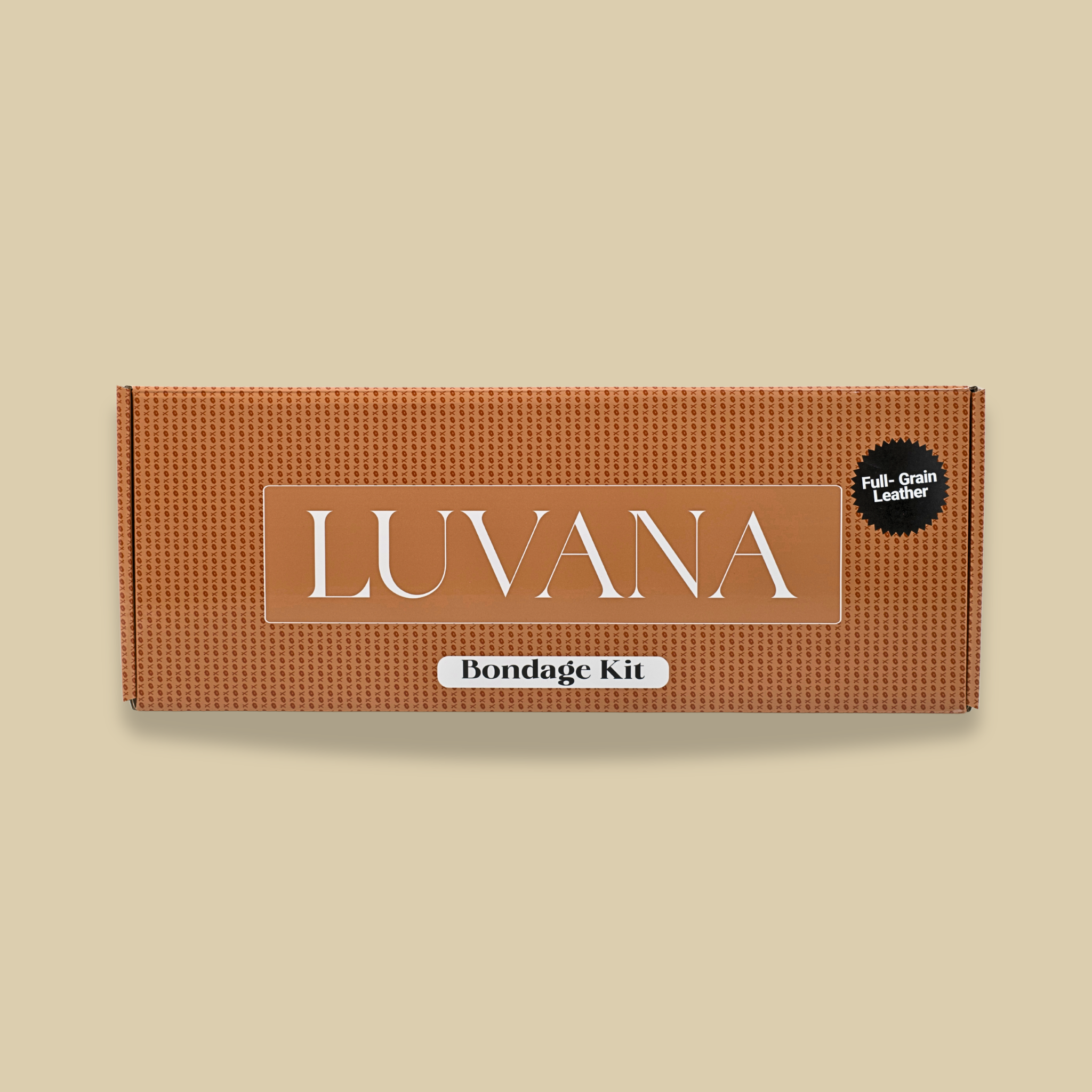 Kit de bondage Luvana - 11 piezas de cuero de grano completo