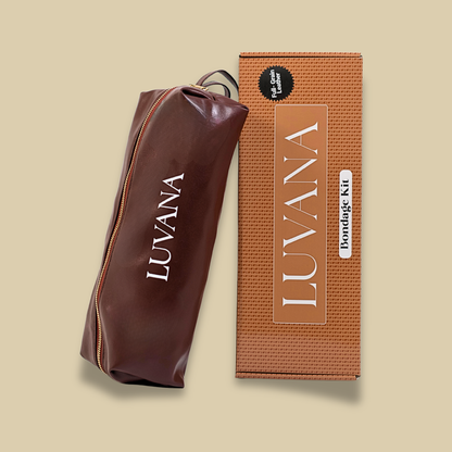 Kit de bondage Luvana - 11 piezas de cuero de grano completo