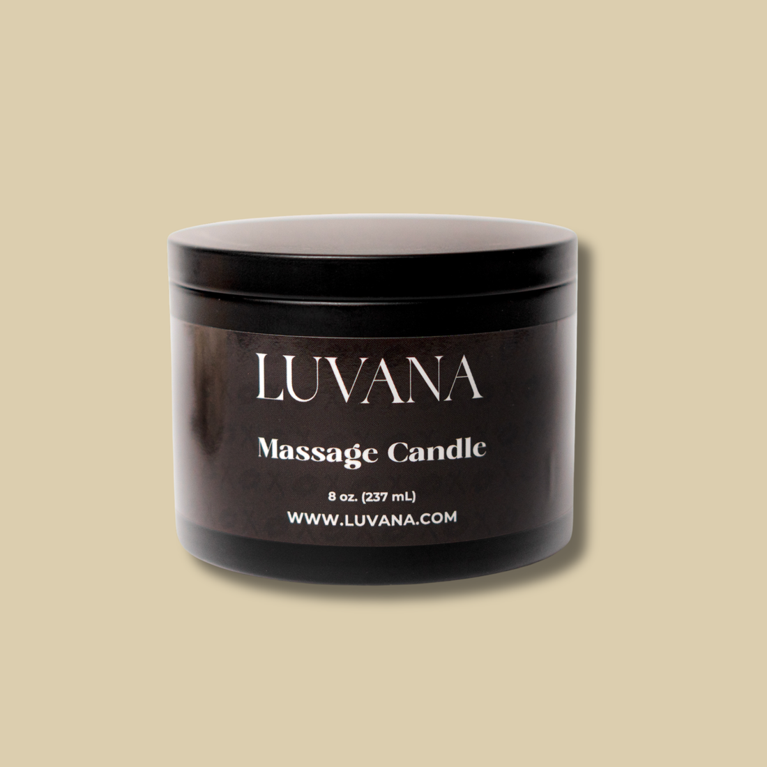 Luvana Massage Candle Made in Puerto Rico | Soy Wax Massage Oil Candle