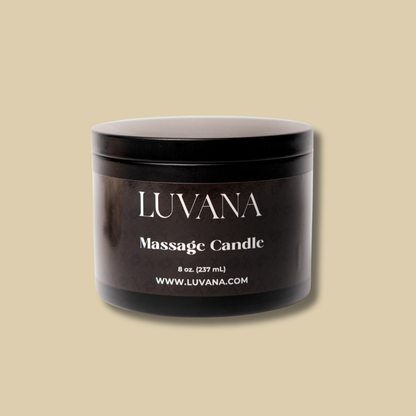 Luvana Massage Candle Made in Puerto Rico | Soy Wax Massage Oil Candle