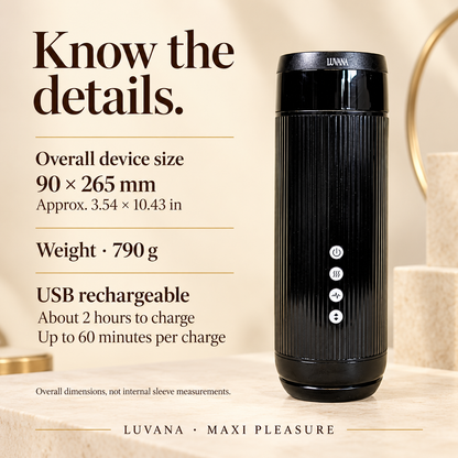 Maxi Pleasure Male Masturbator with Heating &amp; 12 Vibration Modes