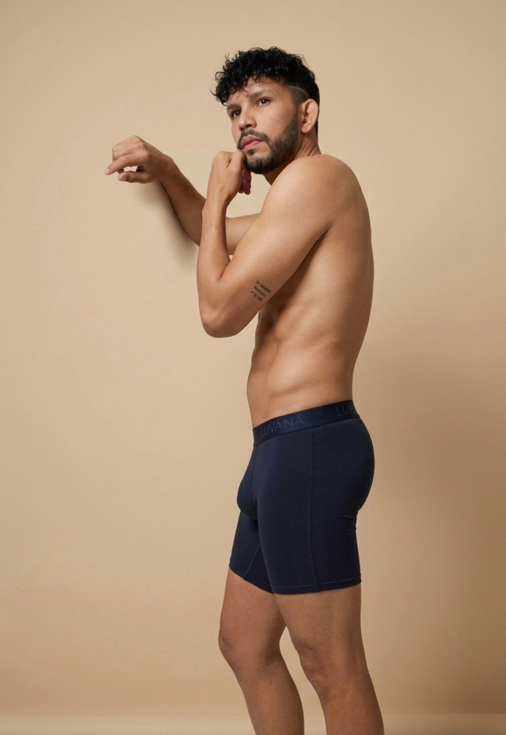 Luvana Men’s Boxer Briefs 3-Pack – Premium Cotton Comfort Underwear for Men