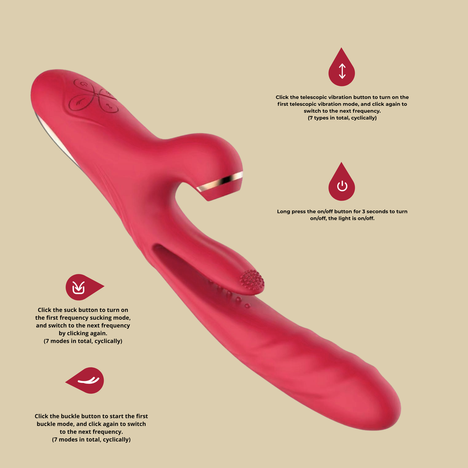 Triple Desire™️ – Luxury Triple-Stimulation Rabbit Vibrator