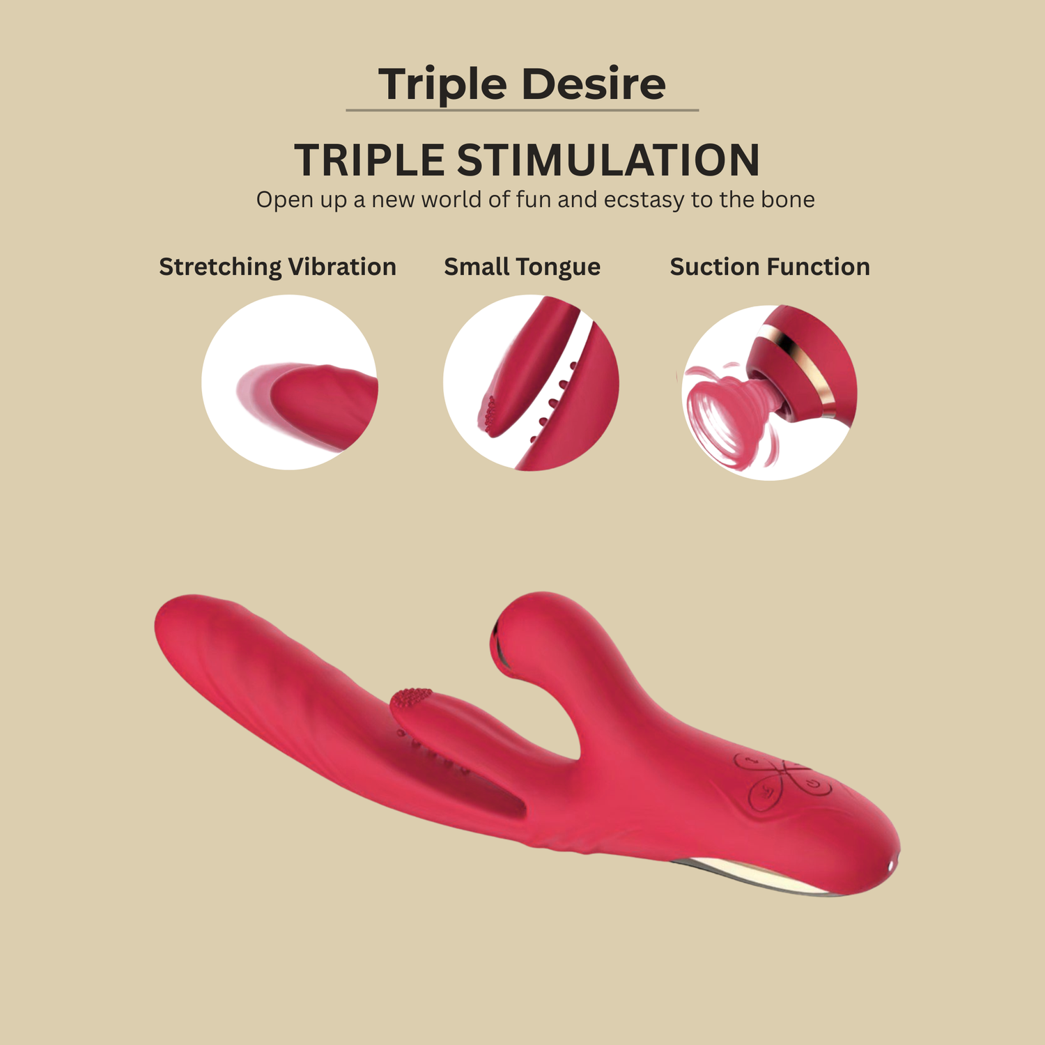 Triple Desire™️ – Luxury Triple-Stimulation Rabbit Vibrator