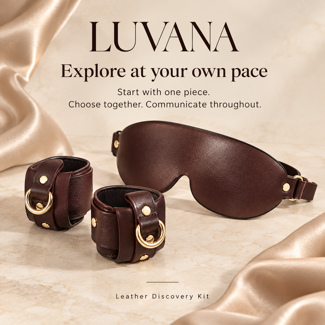 Luvana Leather Discovery Set (11-Piece Luxury Play Collection)
(Maroon)