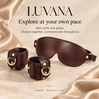 Luvana Leather Discovery Set (11-Piece Luxury Play Collection)
(Maroon)