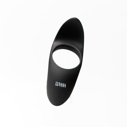 Luvana Black Stallion pleasure ring vibrator for couples, comfortable loop design for shared stimulation