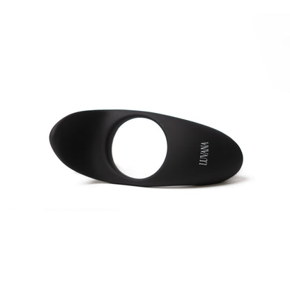 Luvana Black Stallion vibrating ring toy, black rechargeable couples ring with discreet modern design
