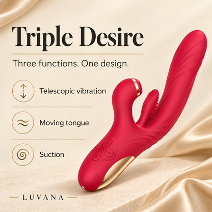 Triple Desire™️ – Luxury Triple-Stimulation Rabbit Vibrator