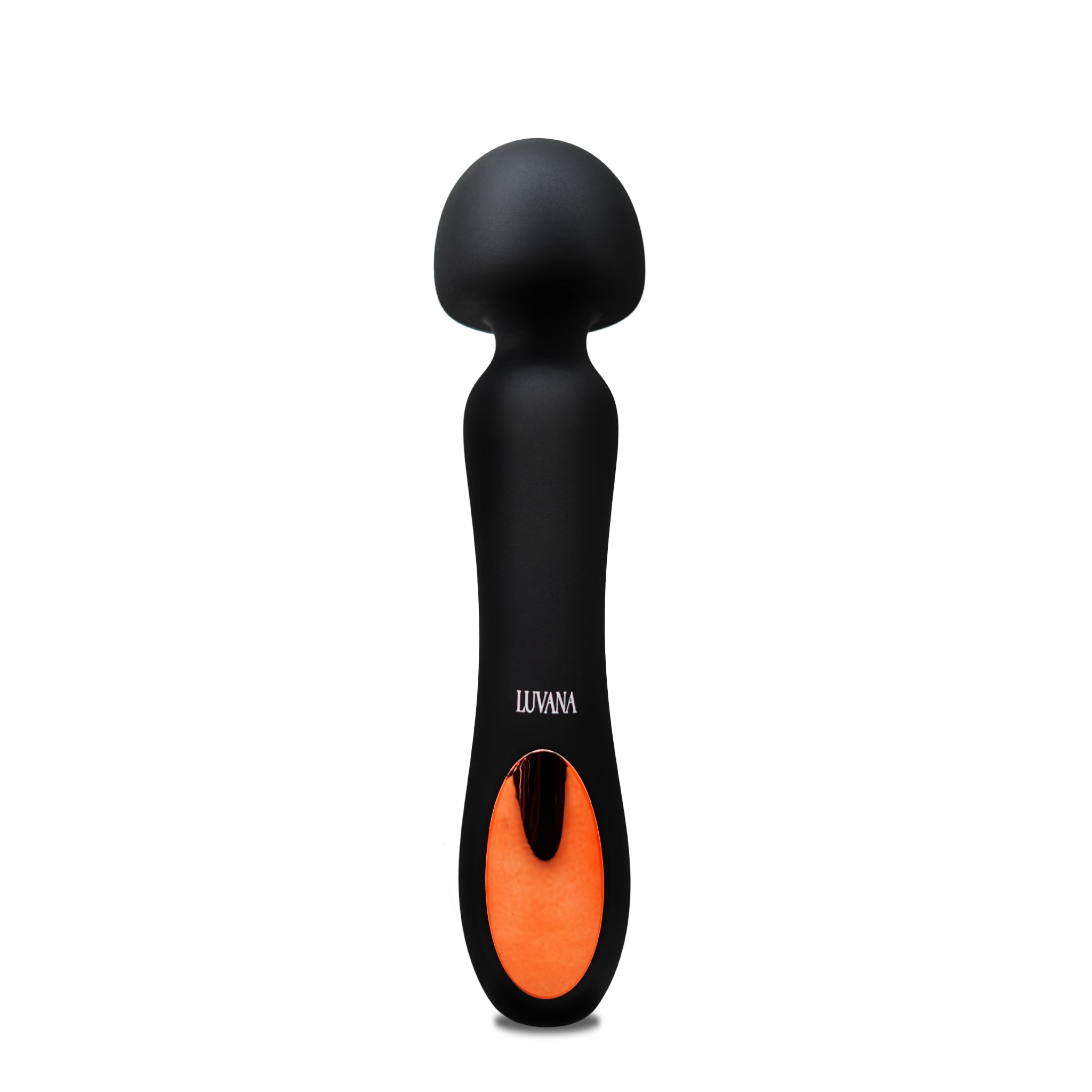 Extasis Noir luxury wand massager, black silicone and ABS, magnetic USB rechargeable with long battery life
