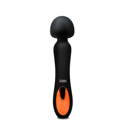 Extasis Noir luxury wand massager, black silicone and ABS, magnetic USB rechargeable with long battery life
