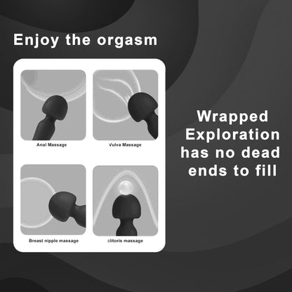 Luvana Extasis Noir powerful wand massager for full-body pleasure, waterproof and discreet design
